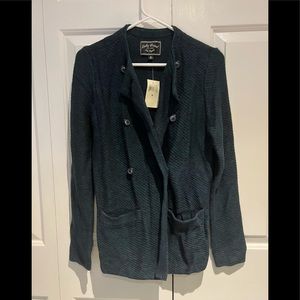 Lucky Brand Open button knit sweater size Medium
